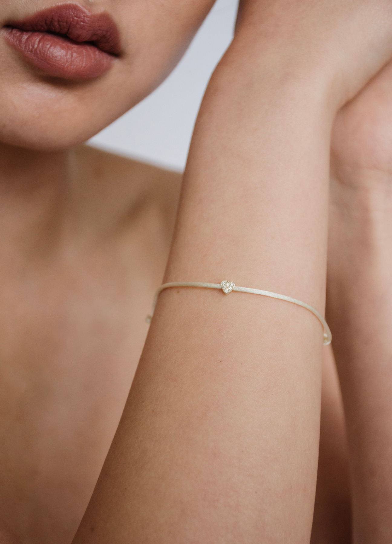 Nina Kastens Diamond Heart Bracelet White Saisonale Angebote