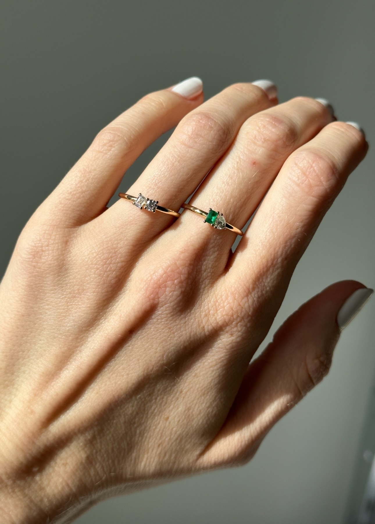Nina Kastens Diamond 2-Stone-Ring Begrenzte Freigabe
