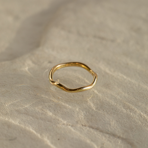 Paul Hewitt Waves Mono Ring Gold Neueste Stile