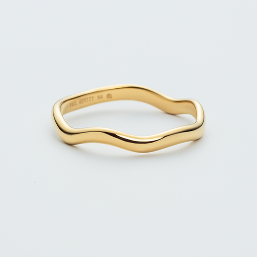 Paul Hewitt Waves Mono Ring Gold Neueste Stile