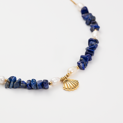 Paul Hewitt Scallop Stone Halskette Gold Bis zu 60% Rabatt
