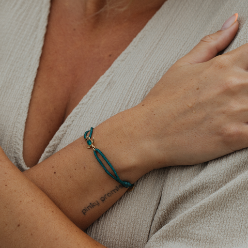 Paul Hewitt Turtle Armband Aquamarine Gold Kostenloser Versand international