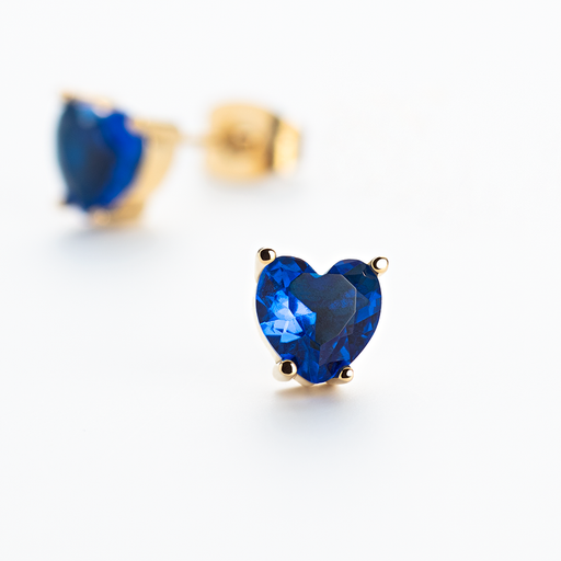 Paul Hewitt Blue Heart Ohrring Gold Rabatte dieses Monats