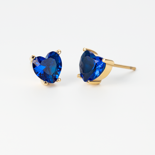 Paul Hewitt Blue Heart Ohrring Gold Rabatte dieses Monats