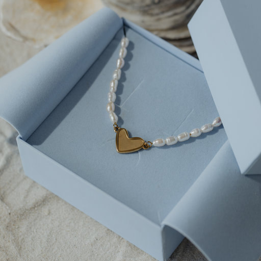Paul Hewitt Engravable Heart Pearl Armkette Gold Kostenloser Versand