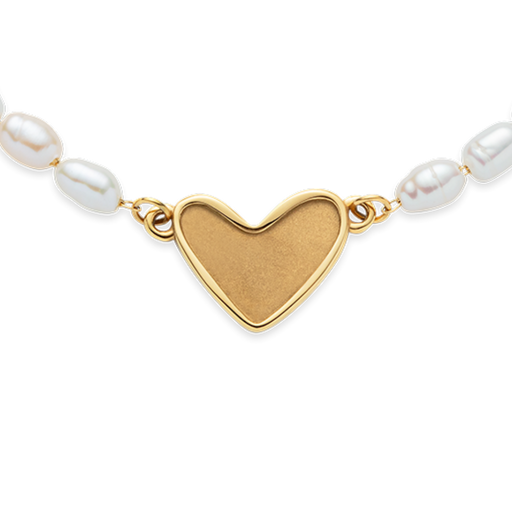 Paul Hewitt Engravable Heart Pearl Armkette Gold Kostenloser Versand
