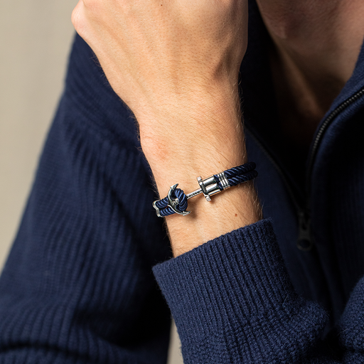 Paul Hewitt PHREP Armband Silber Marineblau Günstig kaufen