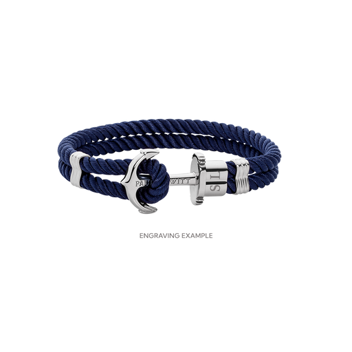 Paul Hewitt PHREP Armband Silber Marineblau Günstig kaufen