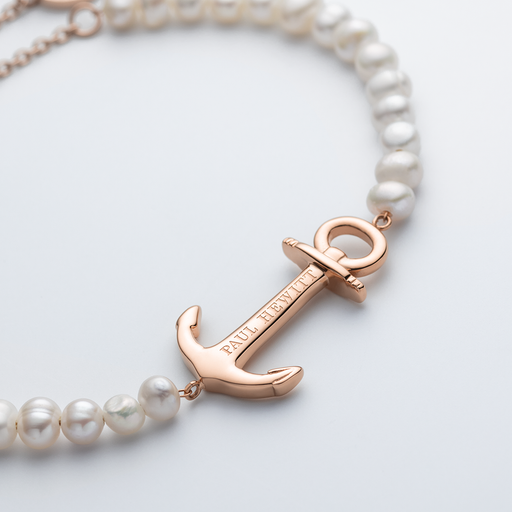Paul Hewitt The Anchor Beads Armkette Roségold Pearl Cyber Monday