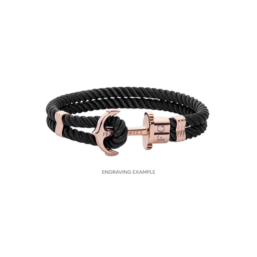 Paul Hewitt PHREP Armband Roségold Schwarz Saisonale Angebote