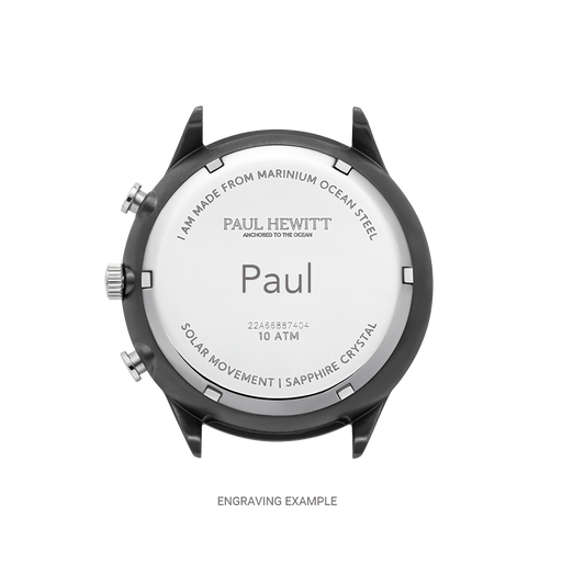 Paul Hewitt Chrono Uhr Gun Metal Schwarz Letzte 2 Tage