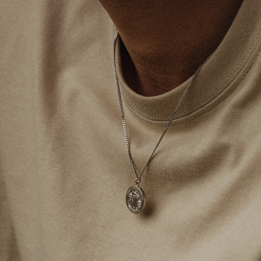 Paul Hewitt Men's St. Christopher Halskette Silber Bis zu 50% Rabatt