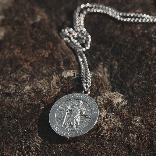 Paul Hewitt Men's St. Christopher Halskette Silber Bis zu 50% Rabatt