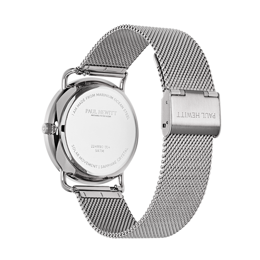Paul Hewitt Sailor 39 mm Uhr Silber Weiß Sonderangebot der Fabrik