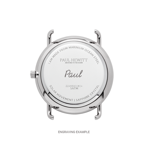 Paul Hewitt Sailor 39 mm Uhr Silber Weiß Sonderangebot der Fabrik