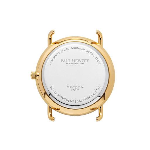 Paul Hewitt Sailor 39 mm Uhr Gold Blau Vierteljährliche Förderung