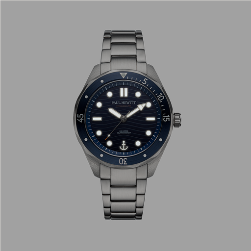 Paul Hewitt Ocean Diver Uhr Silber Blau Speichern exportieren