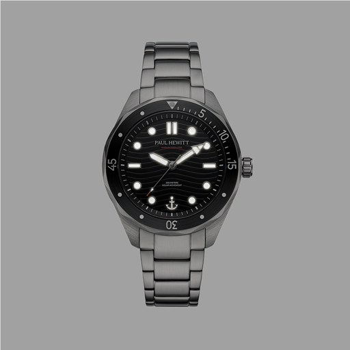 Paul Hewitt Ocean Diver Uhr Silber Schwarz zollfrei