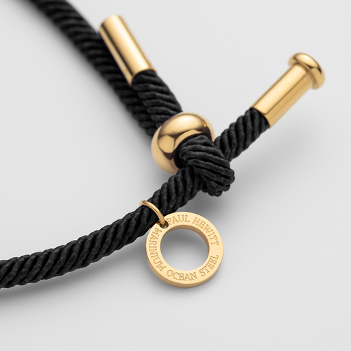 Paul Hewitt Vitamin Sea Armband Gold Schwarz Flash Sale