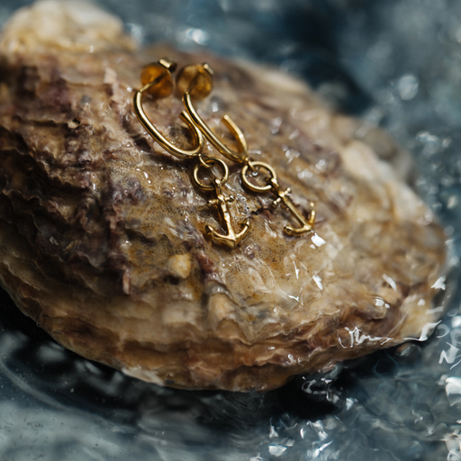 Paul Hewitt The Anchor II Hoops Ohrring Gold Cyber Monday
