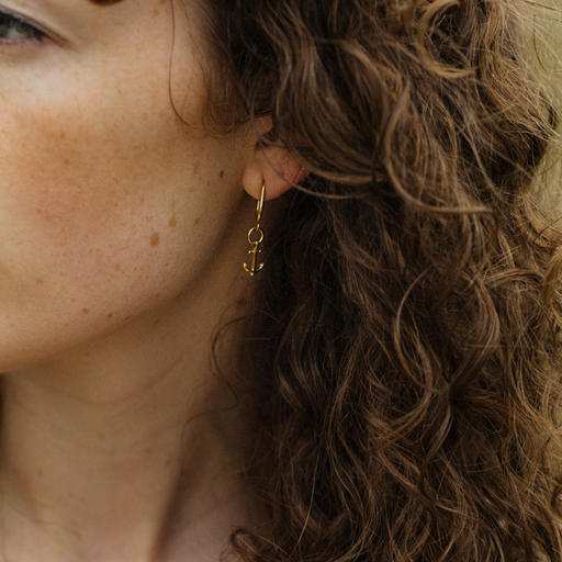 Paul Hewitt The Anchor II Hoops Ohrring Gold Cyber Monday