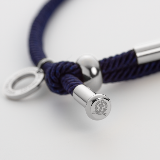 Paul Hewitt Vitamin Sea Gravur Armband Silber Marineblau Weihnachtsangebot