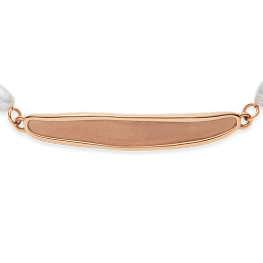 Paul Hewitt Engravable Plate Pearl Armkette Roségold Blitzangebot