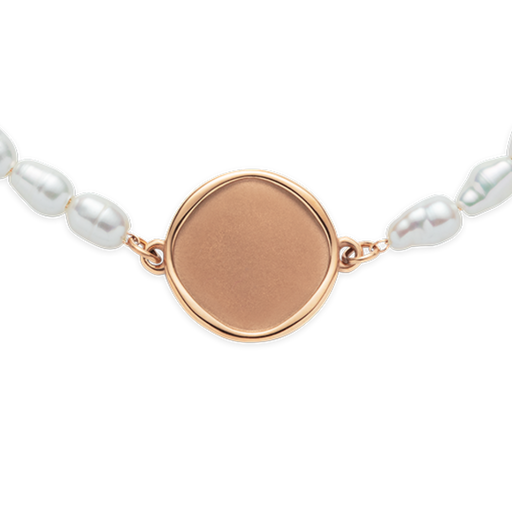 Paul Hewitt Engravable Coin Pearl Armkette Roségold Saisonale Angebote