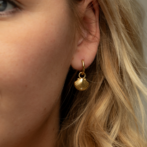 Paul Hewitt Scallop Ohrring Gold Super Sparpreis