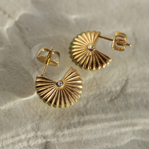 Paul Hewitt Scallop Ohrstecker Gold Wochenangebot