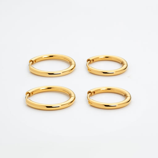 Paul Hewitt Treasures of the Sea Hoops Ohrring Gold Letzter Tag