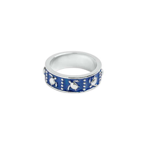 Paul Hewitt Turtle Enamel Ring Silber Speichern exportieren