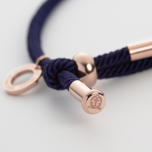 Paul Hewitt Vitamin Sea Gravur Armband Roségold Marineblau Limitierter Zeitrabatt