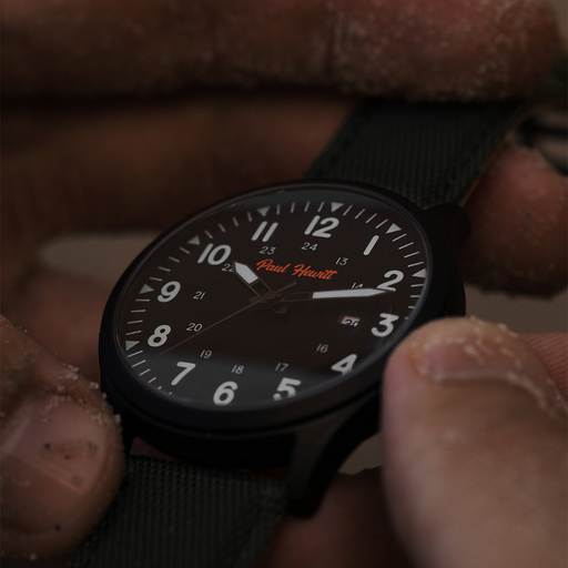 Paul Hewitt Captain's Field Watch Midnight black Vierteljährliche Förderung