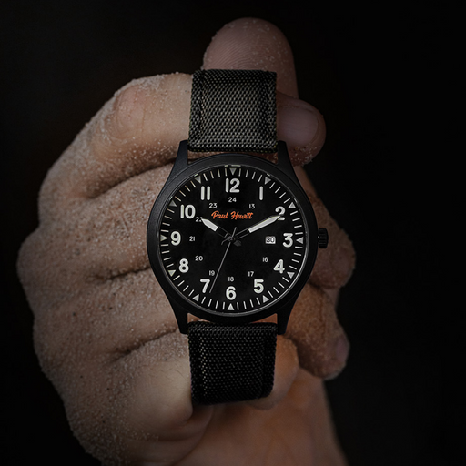 Paul Hewitt Captain's Field Watch Midnight black Vierteljährliche Förderung