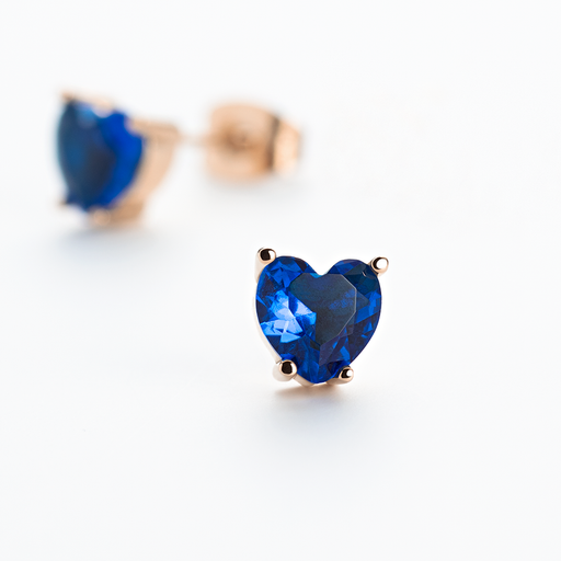 Paul Hewitt Blue Heart Ohrring Roségold Blitzverkäufe