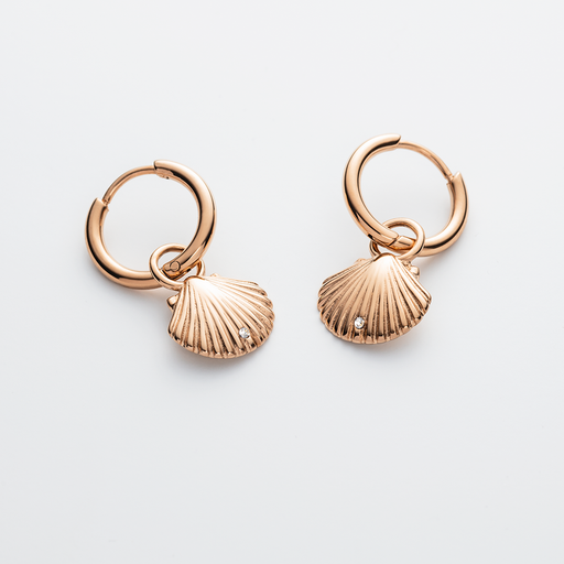 Paul Hewitt Scallop Ohrring Roségold Flash Sale