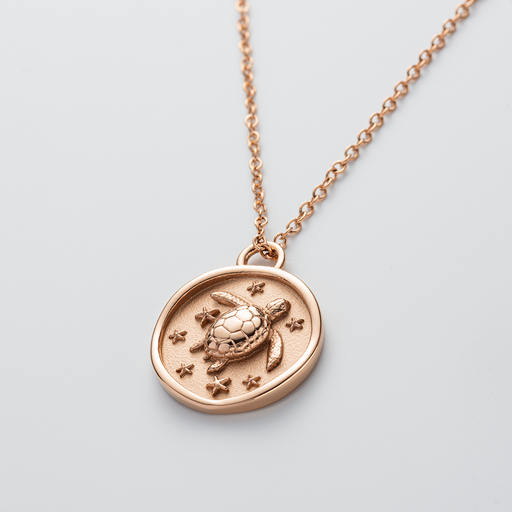 Paul Hewitt Turtle Coin Halskette Roségold Osterangebot