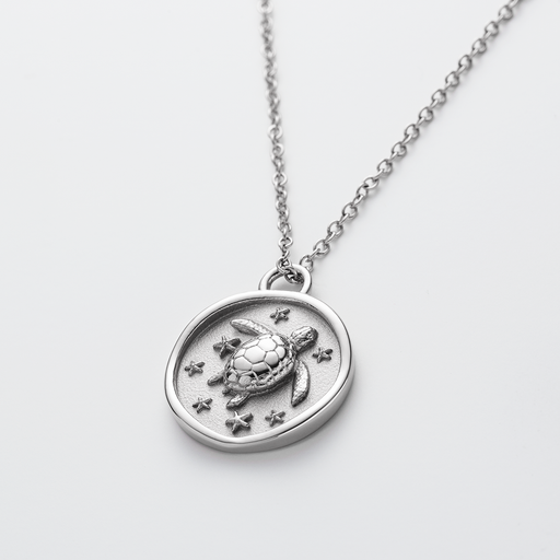 Paul Hewitt Turtle Coin Halskette Silber Muttertagsangebot