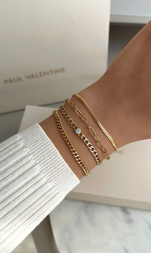 Paul Valentine Brilliant Curb Bracelet Letzte 2 Tage