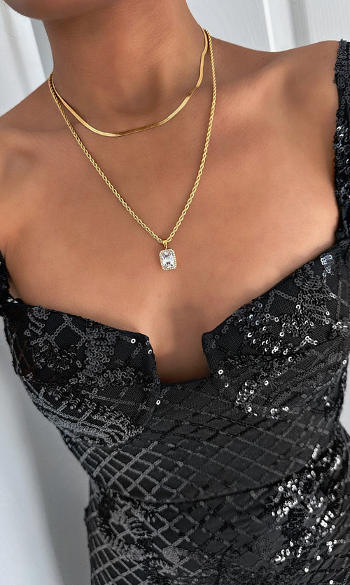 Paul Valentine Brilliant Sleek Necklace Bis zu 50% Rabatt