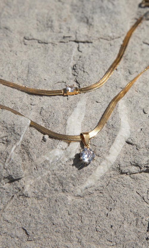 Paul Valentine Brilliant Sleek Necklace Bis zu 50% Rabatt