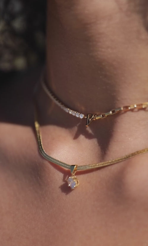 Paul Valentine Brilliant Sleek Necklace Bis zu 50% Rabatt