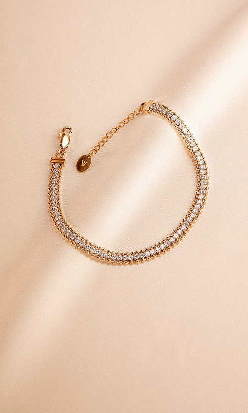 Paul Valentine Sparkling Tennis Bracelet Discount Store für neue Produkte