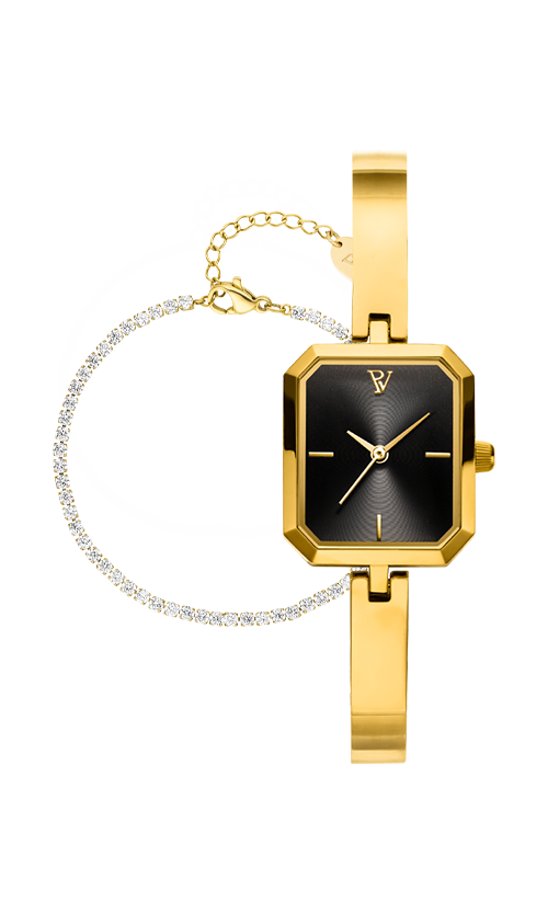 Paul Valentine Ethereal Watch & Sparkling Bracelet Set VIP-Rabatte