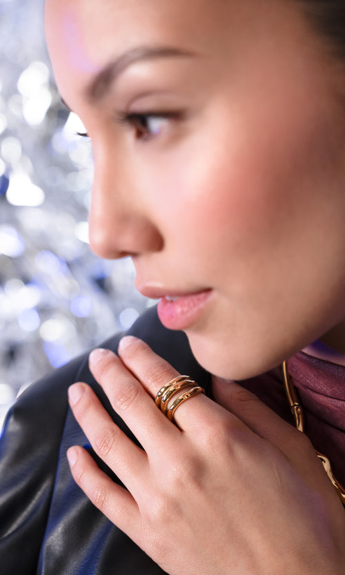 Paul Valentine Molten Triple Ring Bis zu 55% Rabatt