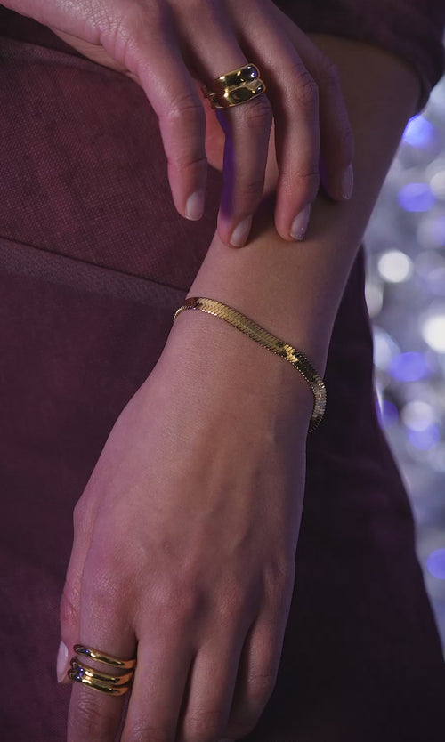 Paul Valentine Molten Sleek Bracelet Super Rabatt