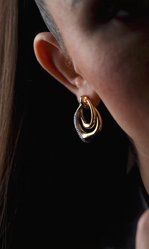 Paul Valentine Crystal Galaxy Earrings Verkauf