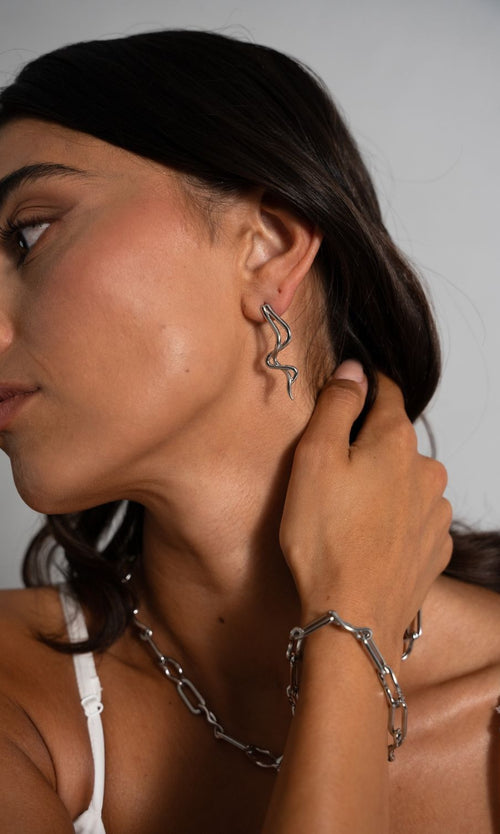 Paul Valentine Wave Rush Earrings Online Shopping