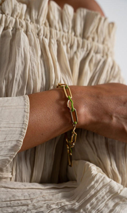 Paul Valentine Wave Rush Enamel Bracelet Black Friday